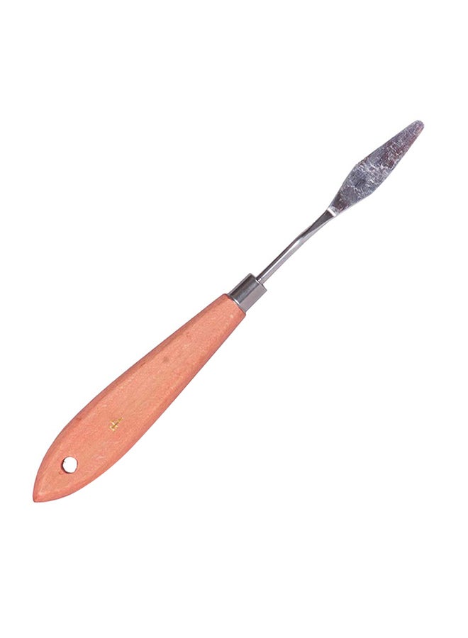 آرتمايت سكين للوحة الألوان بمقبض خشبي بني/فضي