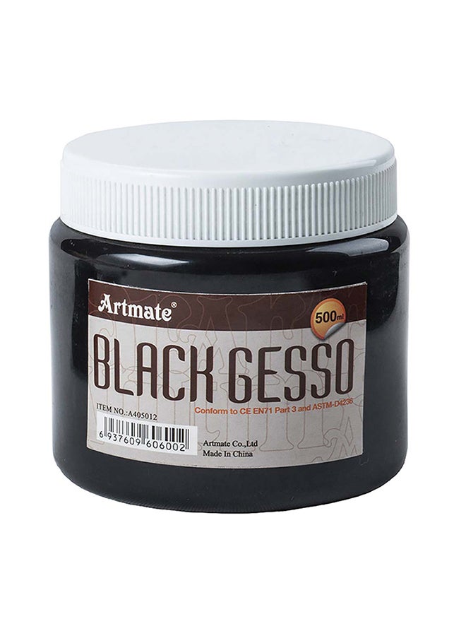Black Gesso Painting Color Black