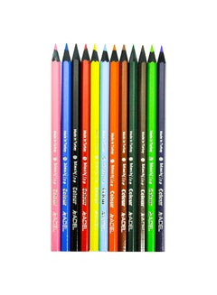 12-Color Blackline Pencils Multicolour