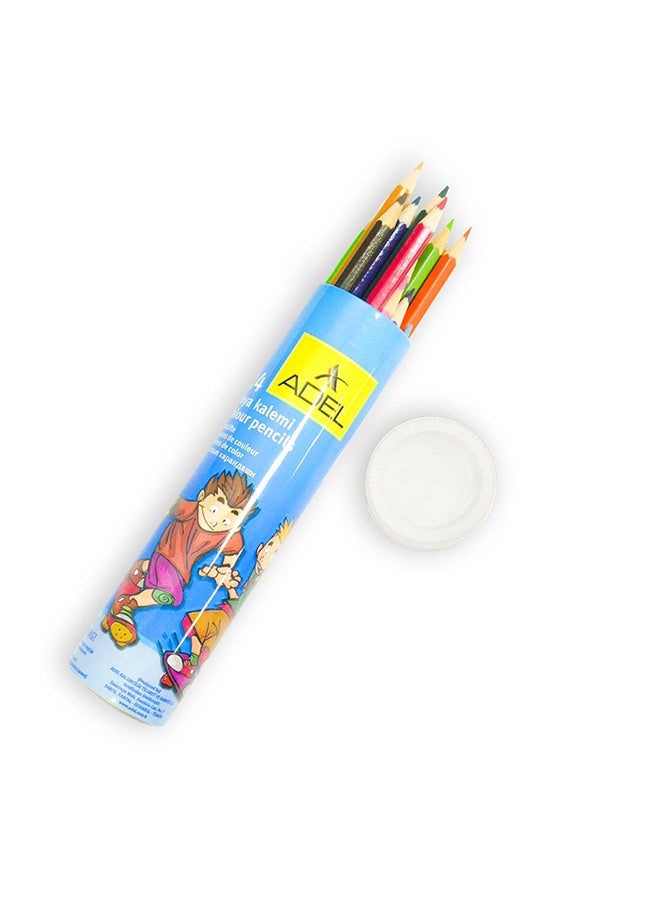 Adel 24-Piece Color Pencils in Aluminium Tube Multicolour - Image 2