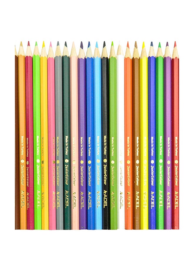 Adel 24-Piece Color Pencils in Aluminium Tube Multicolour - Image 1