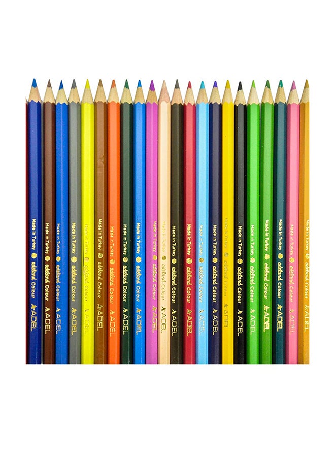 Adel 24-Piece Color Pencils in Aluminium Tube Multicolour  - Image 1