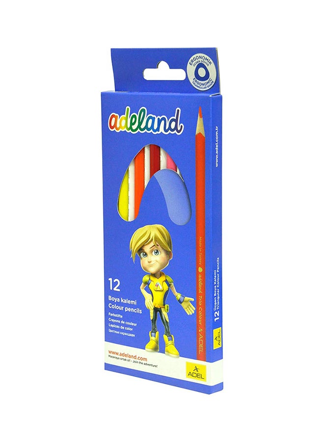 Adel 12-Piece Triangular Color Pencils Multicolour - Image 2