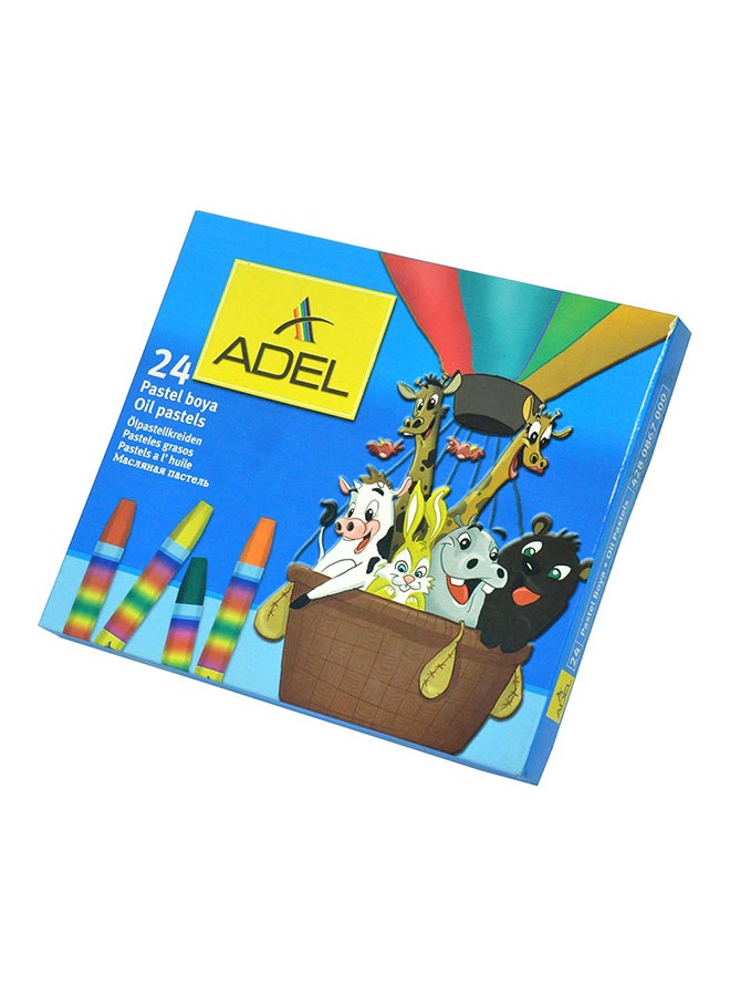 Adel 24-Colors Oil Pastel Multicolour - Image 3