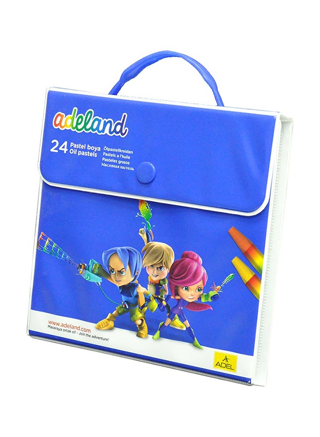 عادل 24 لوناً من ألوان باستيل زيتية متعدد الألوان - Image 3