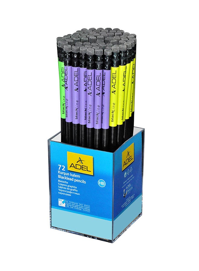 Adel 72-Piece Blacklead Pencil Multicolour - Image 1