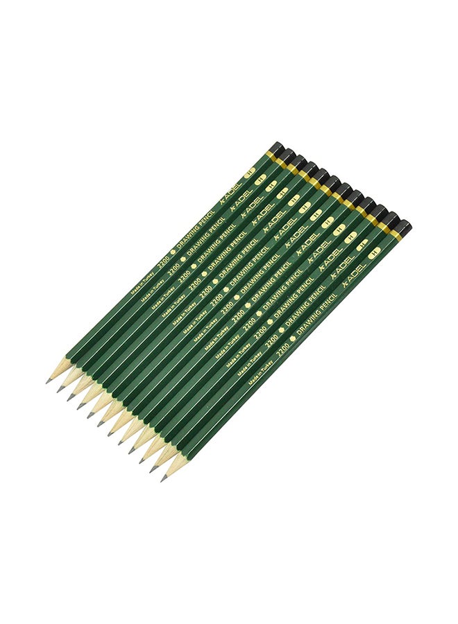 Adel 12-Piece Drawing Pencil H Multicolour  - Image 1