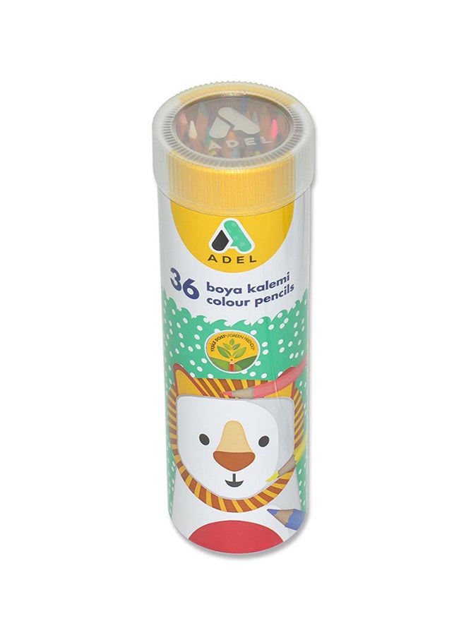 عادل طقم أقلام تلوين رصاص مكون من 24 قطعة متعدد الألوان - Image 2