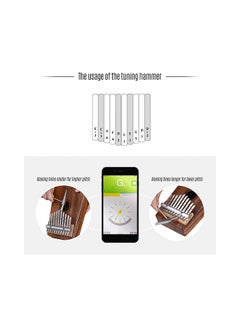 ammoon 10-Key Kalimba Mbira Sanza Walnut Wooden Thumb Piano  - Image 4