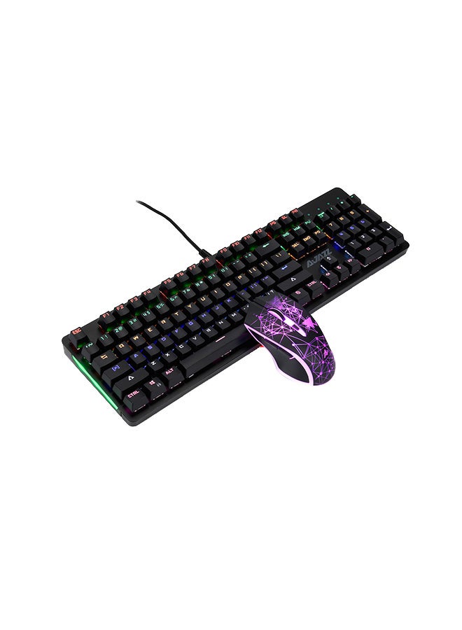 Ajazz Mechanical Keyboard And Mouse Black  - Image 4