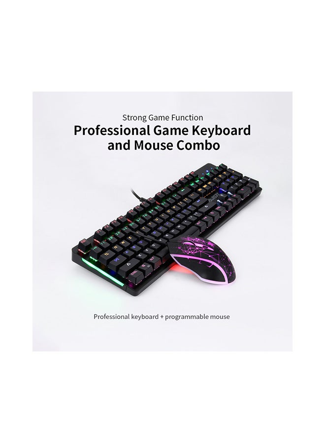 Ajazz Mechanical Keyboard And Mouse Black  - Image 5