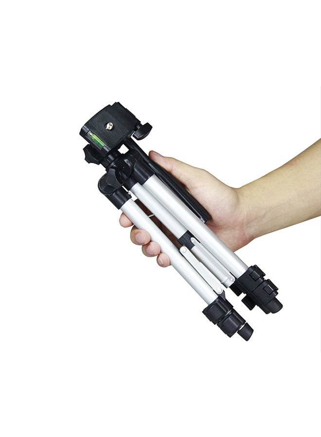 Sharpdo - Foldable Tripod Camera Mount Stand Silver/Black - Image 1