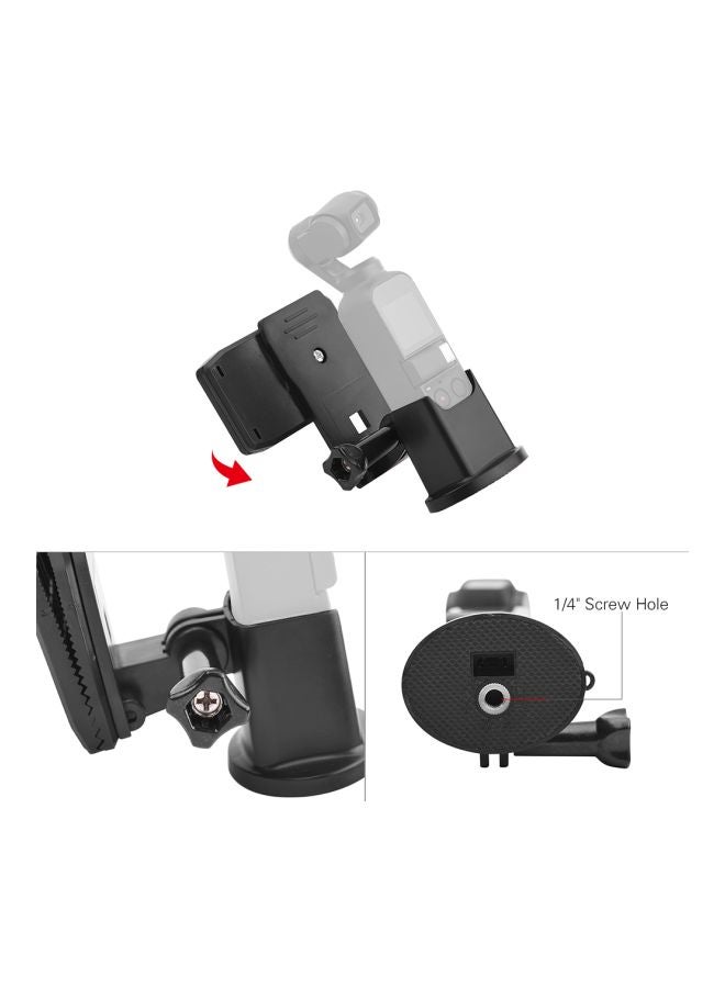 Generic Backpack Clip Clamp Kit For DJI OSMO Pocket Handheld Gimbal Camera Black  - Image 2