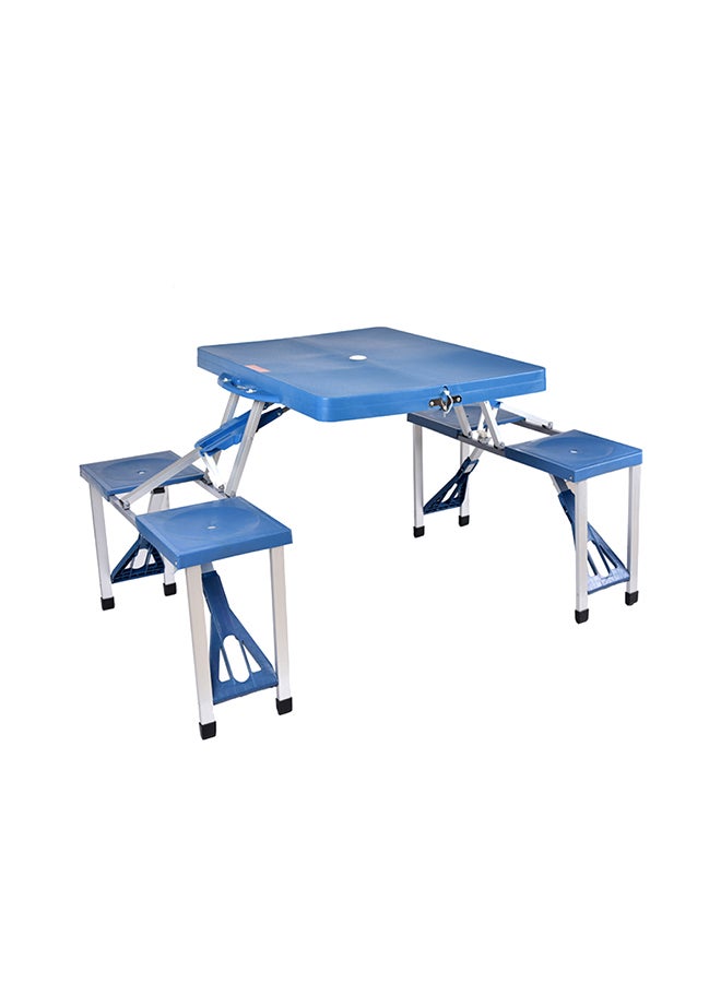 LAWAZIM 4-Seat Outdoor Portable Picnic Table 85x65cm - Image 1