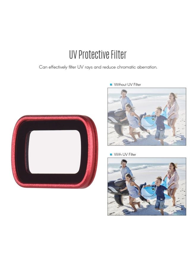 PGYTECH MRC-UV Pro Filter With Storage Case For DJI Osmo Pocket Gimbal Camera Red/Pink  - Image 4