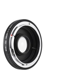 Fikaz Adapter Ring For Canon FD-Mount Lens To Canon EOS Camera Black/Silver  - Image 1