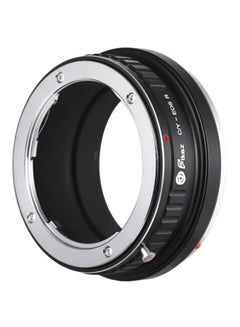 Fikaz Adapter Ring For Contax/Yashica C/Y-Mount Lens To Canon EOS R/RP RF-Mount Mirrorless Camera Black/Silver 
