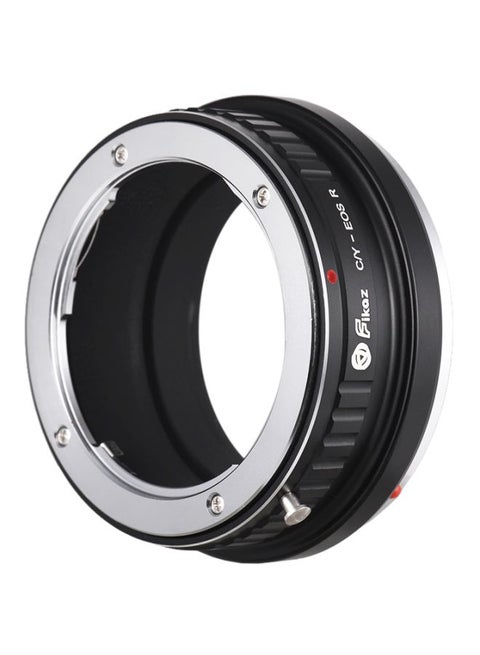 Adapter Ring For Contax/Yashica C/Y-Mount Lens To Canon EOS R/RP RF-Mount Mirrorless Camera Black/Silver