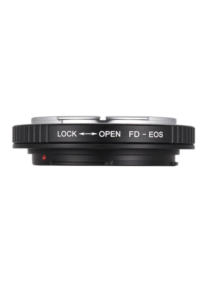 Fikaz - Adapter Ring For Canon FD-Mount Lens To Canon EOS Camera Black/Silver - Image 1