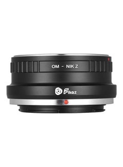 Fikaz Adapter Ring For Olympus OM Lens To Nikon Z6 Z7 Z-Mount Mirrorless Camera Black/Silver  - Image 2