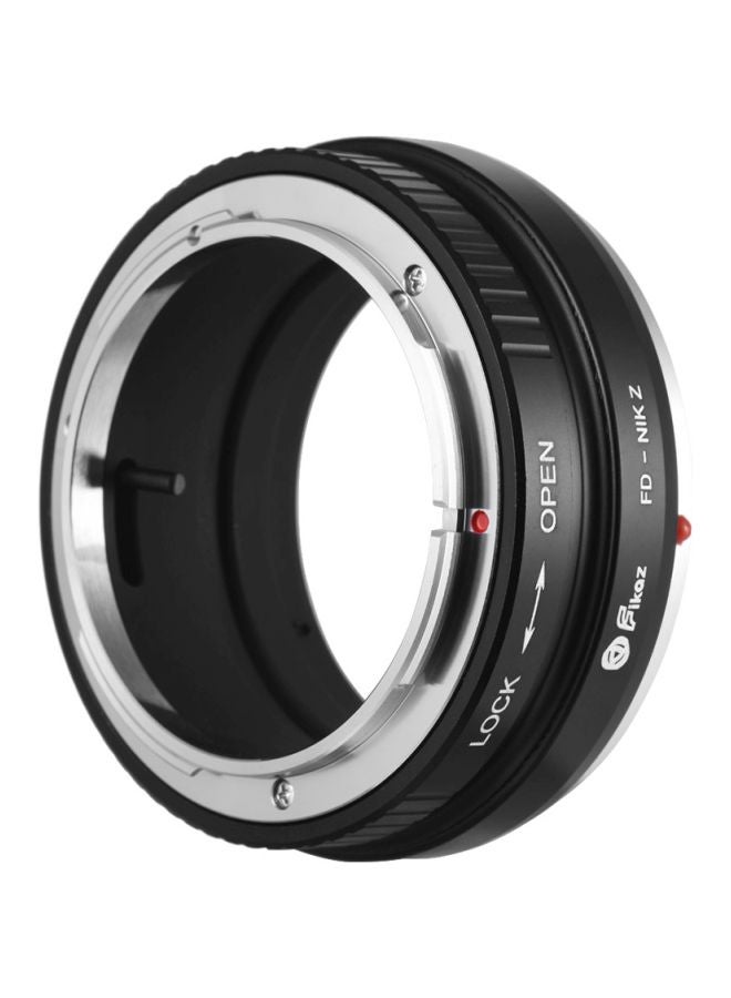 Fikaz Adapter Ring For Canon FD-Mount Lens To Nikon Z6 Z7 Z-Mount Mirrorless Camera Black/Silver  - Image 4