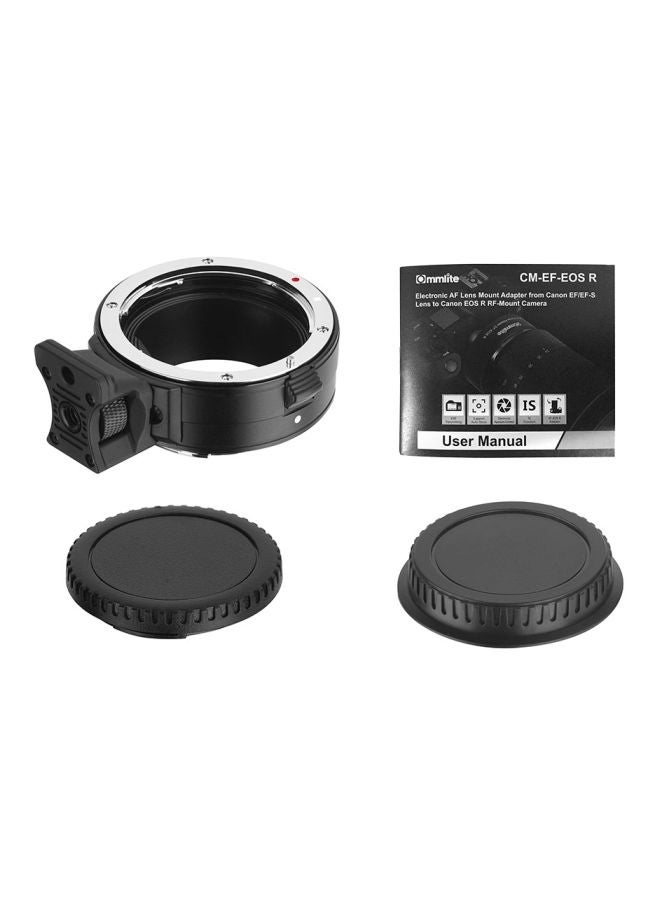 Commlite - Adapter Ring For Canon EOS R RF-Mount Full Frame Camera Black - Image 1