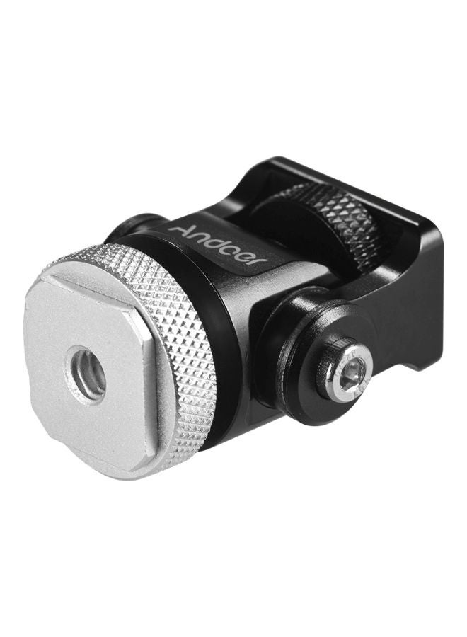 ANDOER 180 Degree Ballhead For Camera Black/Silver - Image 3