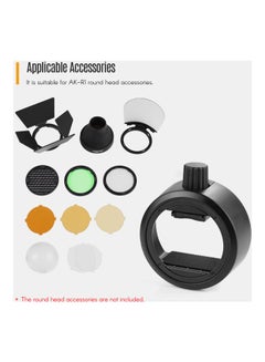 Godox Camera Flash Adapter Ring Mount Black  - Image 4