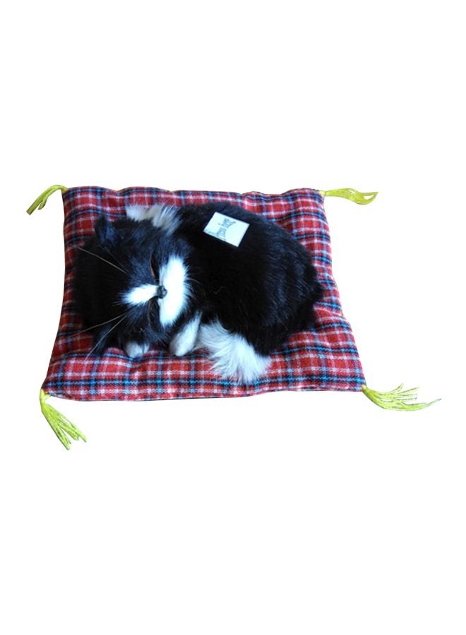 Lovely Simulation Sleeping Cat With Sound Plush Toy