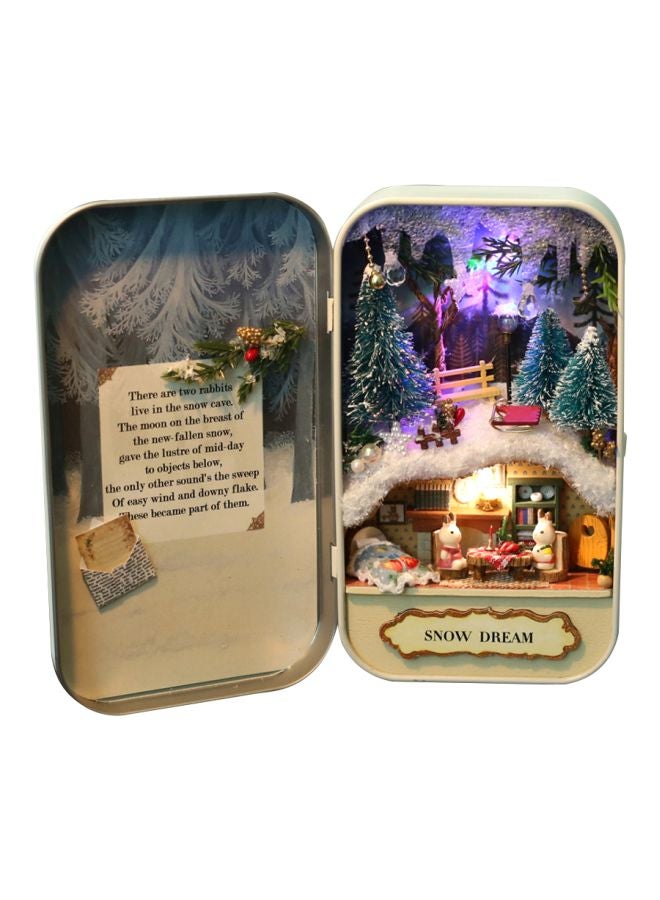 Wood DIY Miniature Dollhouse Home Decoration Kids Toy 