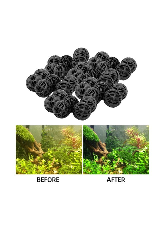 كرة ترشيح بيوكيميائية لحوض الأسماك - 50 قطعة أسود 18ملليلتر - Image 5