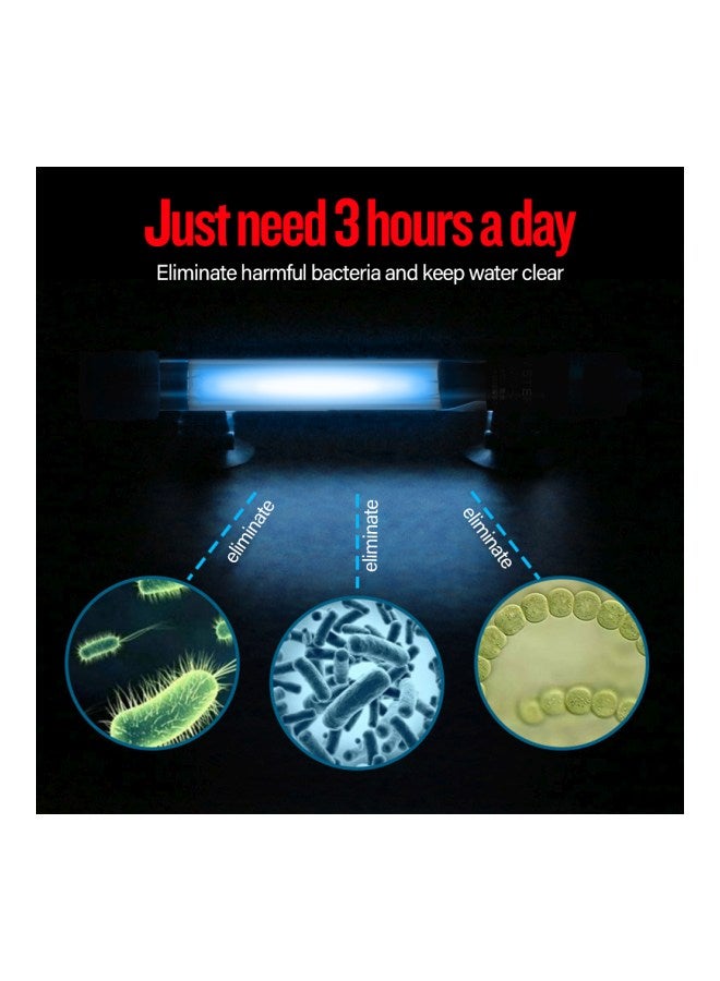 ضوء أشعة فوق بنفسجية قابل للغمر لحوض السمك شفاف/ أزرق/ أسود - Image 3