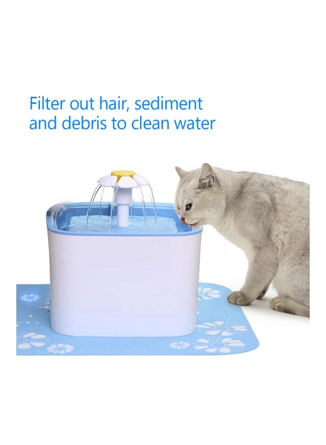 4-Piece Water Fountain Replacement Filter Set White - Image 4