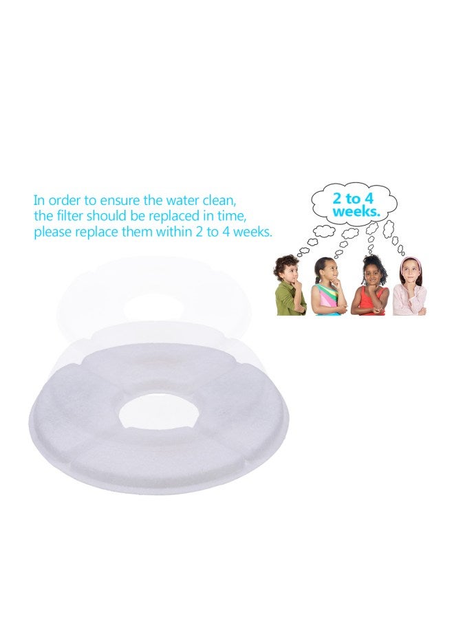 12-Piece Replacement Water Fountain Filters White