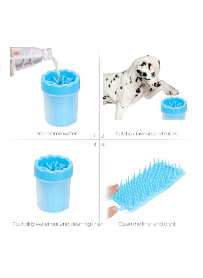 Generic Portable Dog Foot Wash Cup Blue - Image 3