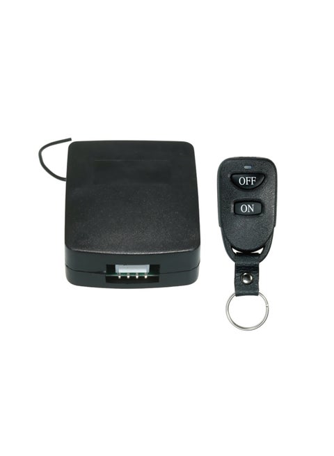 Wireless RF Remote Controlled Key Fob With Receiver Switch Module Black