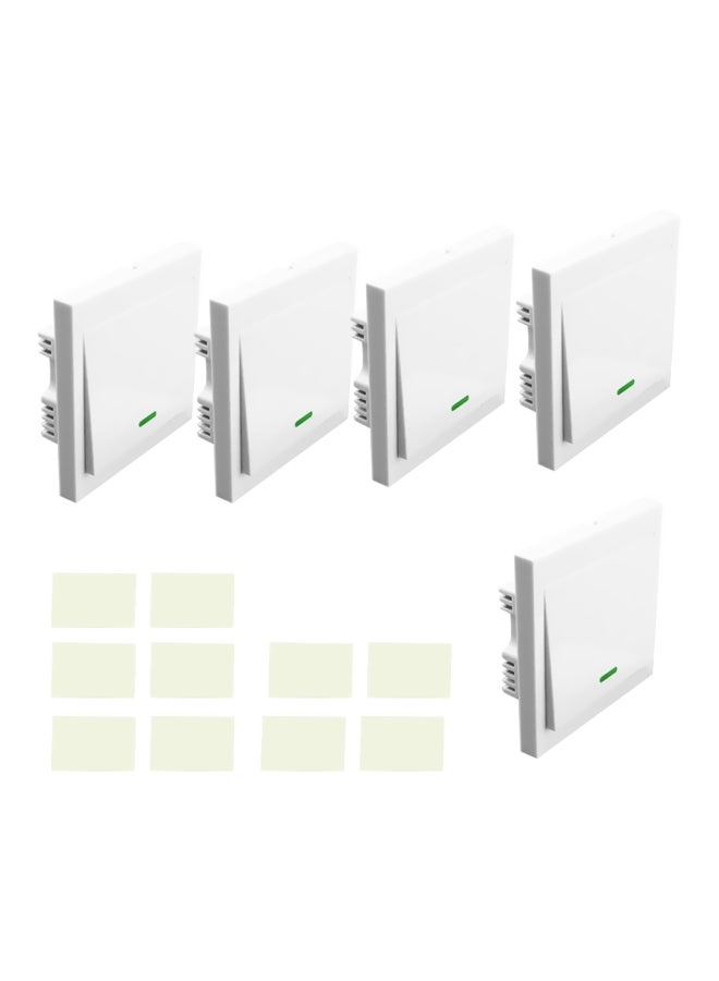 SONOFF 5-Piece Wireless Remote Control Switch White/Green