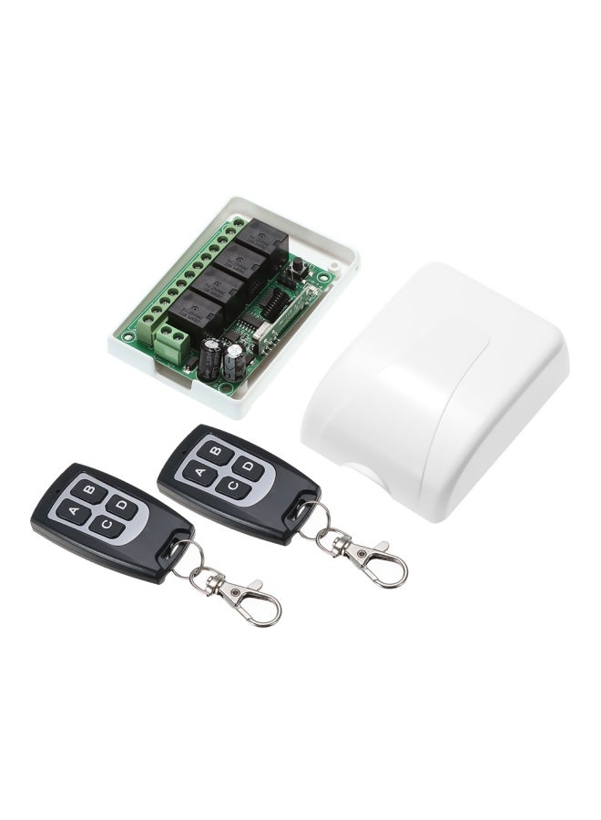 Generic 2-Piece Wireless Remote Control Switch White 