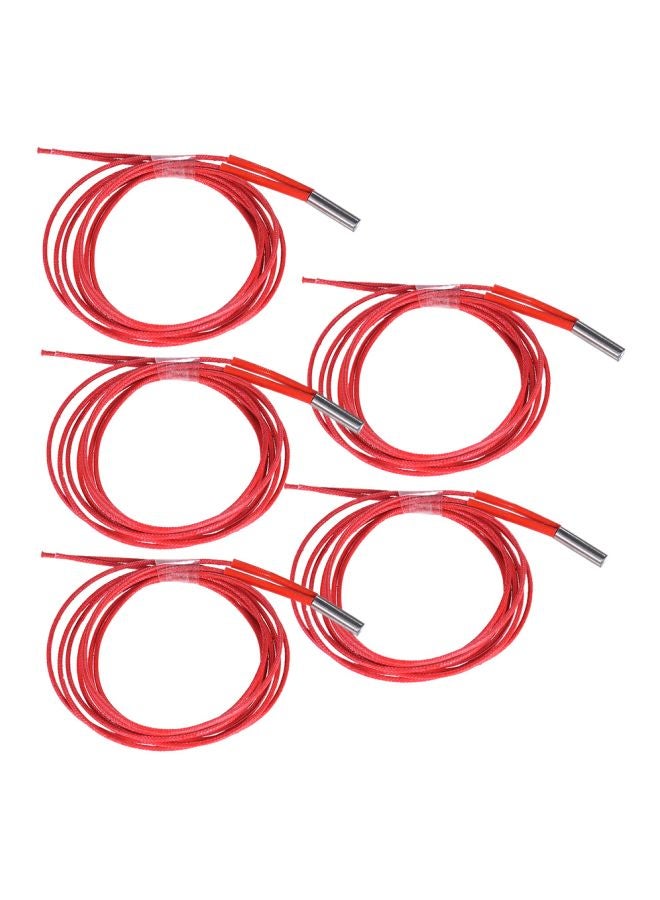 Single End Cartridge Heating Tube For 3D Printer Red/Silver - Image 1