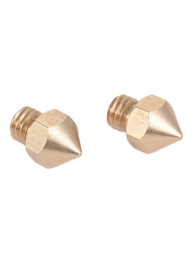 2-Piece 3D Printer Head For Reprap i3 Gold - Image 1