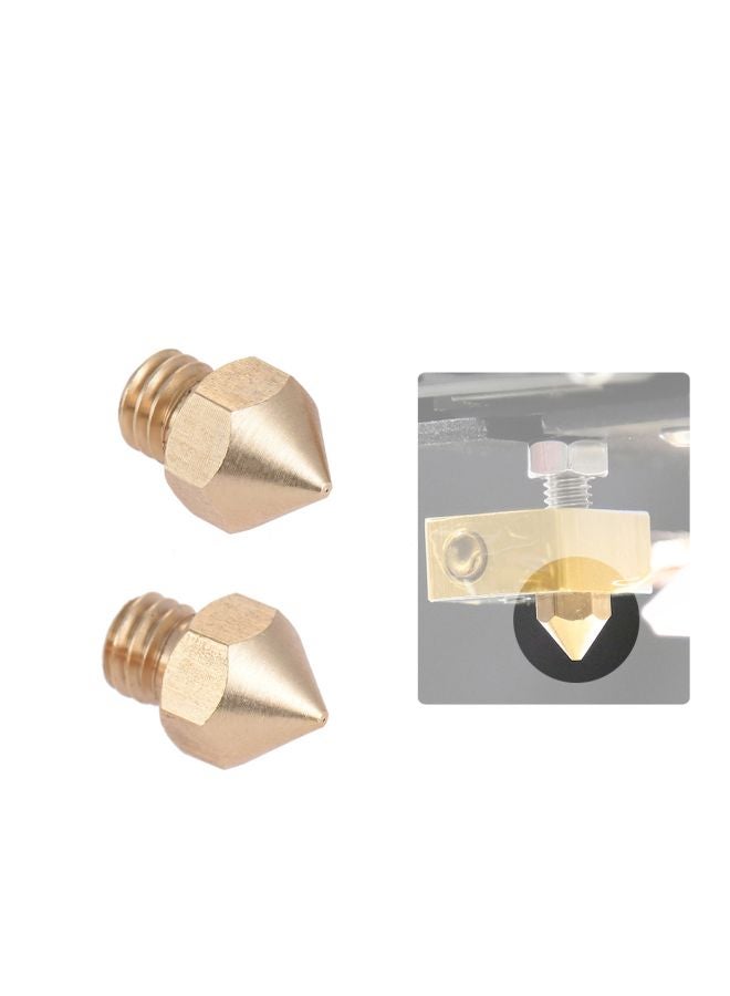 2-Piece 3D Printer Head For Reprap i3 Gold - Image 2