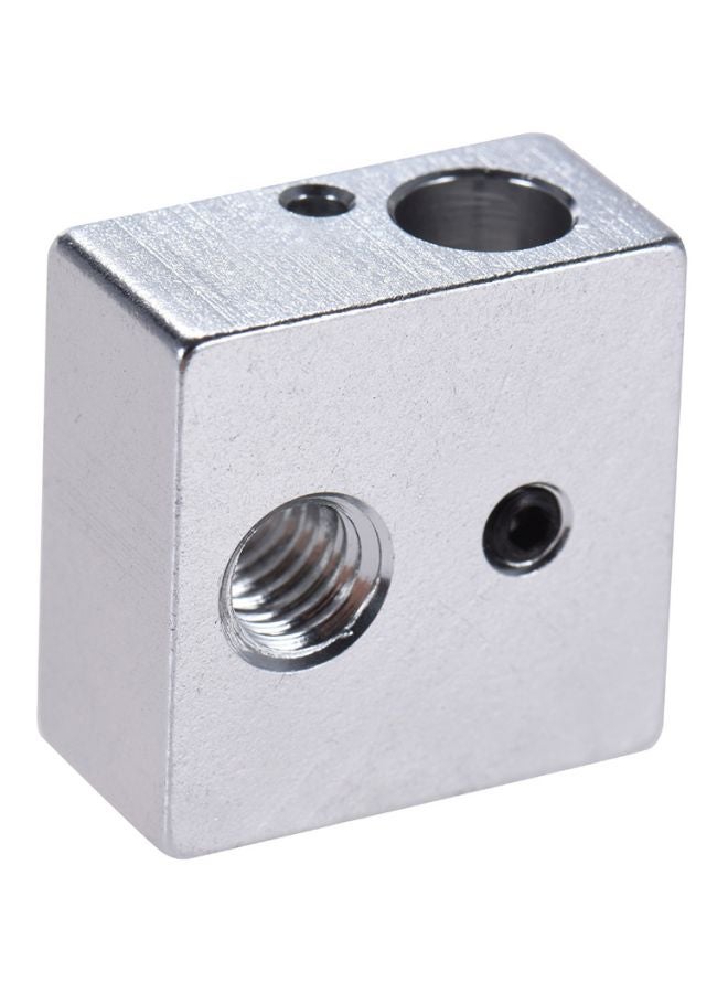 Aluminum Heater Block For MK7/MK8 Extruder RepRap 3D Printer Silver - Image 1