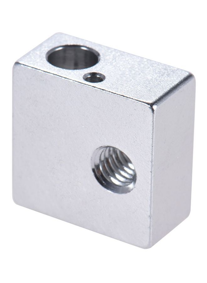 Aluminum Heater Block For MK7/MK8 Extruder RepRap 3D Printer Silver - Image 2