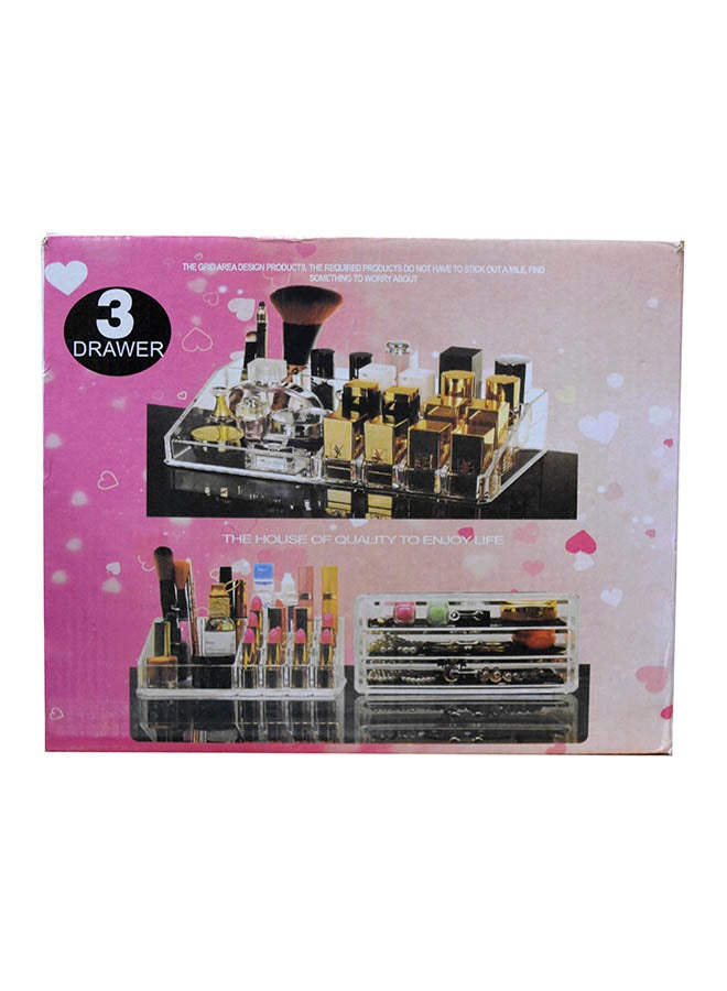 صندوق لتنظيم مستحضرات التجميل شفاف - Image 3