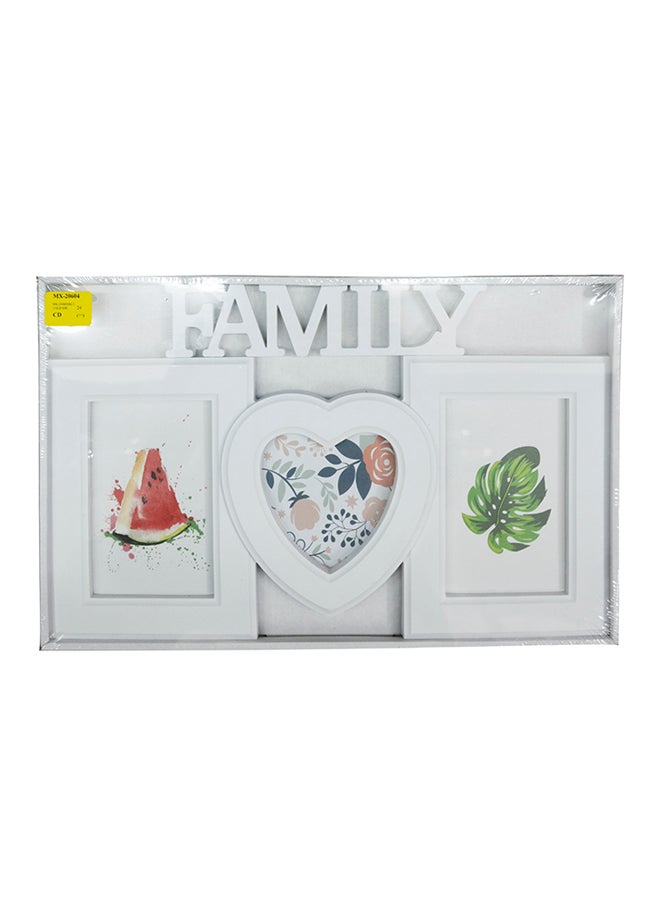 Generic Family Picture Frame White 4x6.5x7inch 