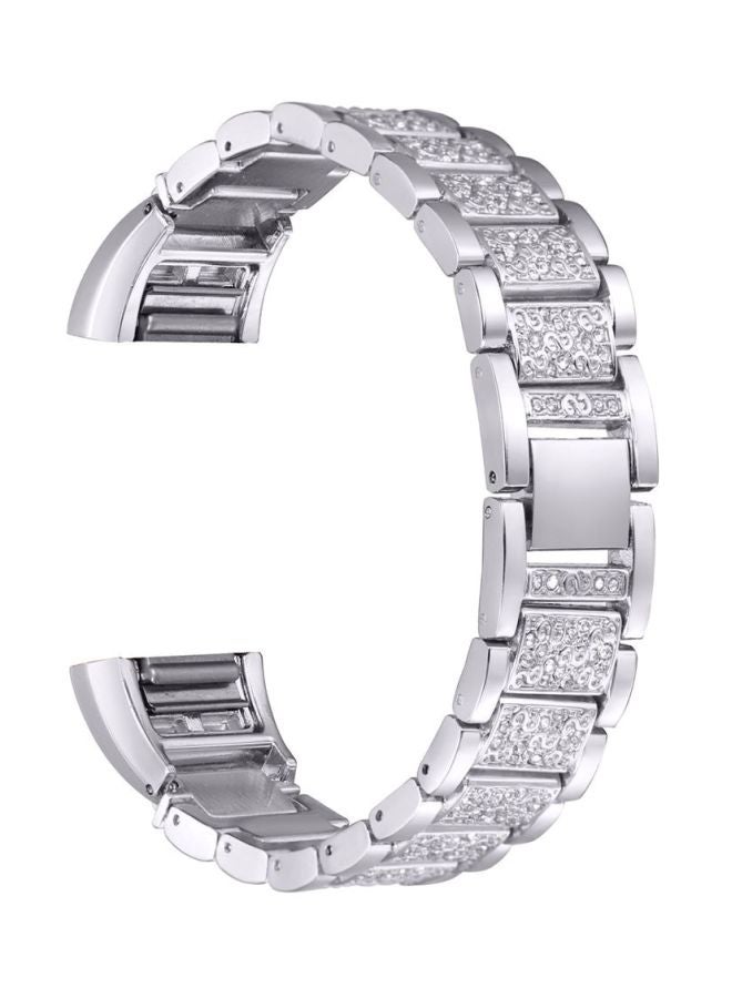 Replacement Band For Fitbit Charge 2 Silver