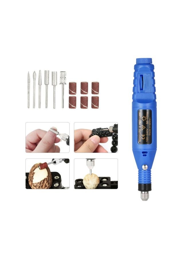 Generic 14-Piece Mini Electric Engraver Blue/Black  - Image 2