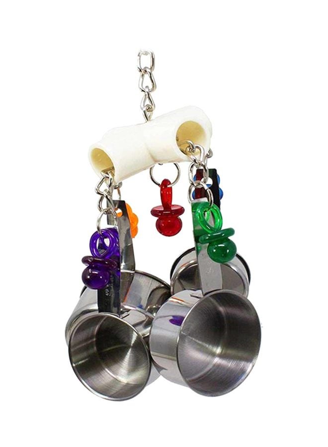 HENGZI Stainless Steel Feeders Silver/Green/Yellow - Image 1