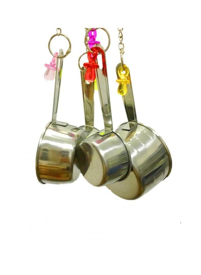 HENGZI Stainless Steel Feeders Silver/Green/Yellow - Image 2