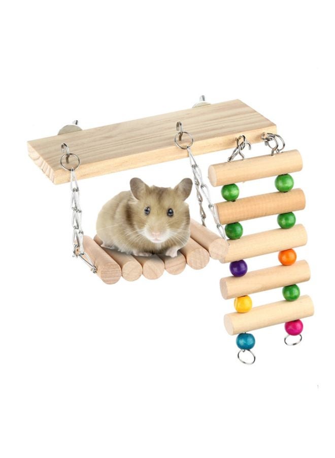HENGZI Perch Hanging Toy With Ladder And Beads Multicolour - Image 2